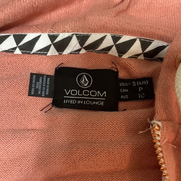 New! Volcom Lived in Lounge Lil Zip Fleece small - Picture 8 of 12